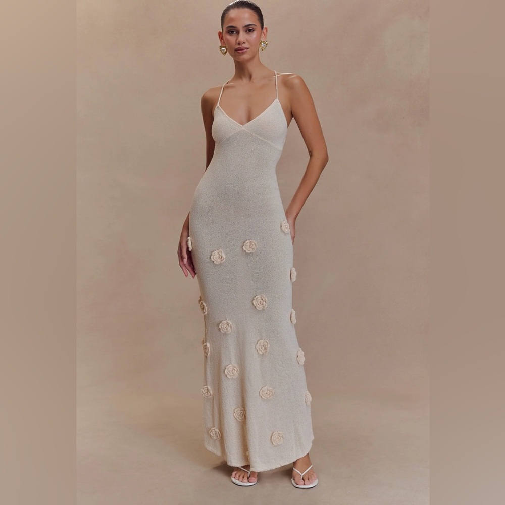 NWT Meshki Suki knit floral maxi dress